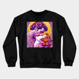 The Vaporwave Kiss Crewneck Sweatshirt